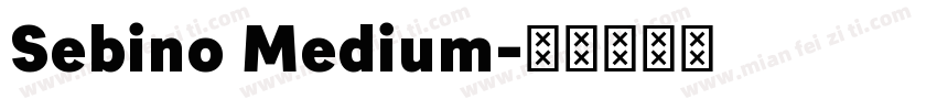 Sebino Medium字体转换